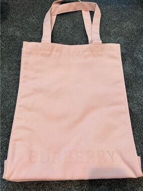 Burberry Blush Pink Canvas Tote
